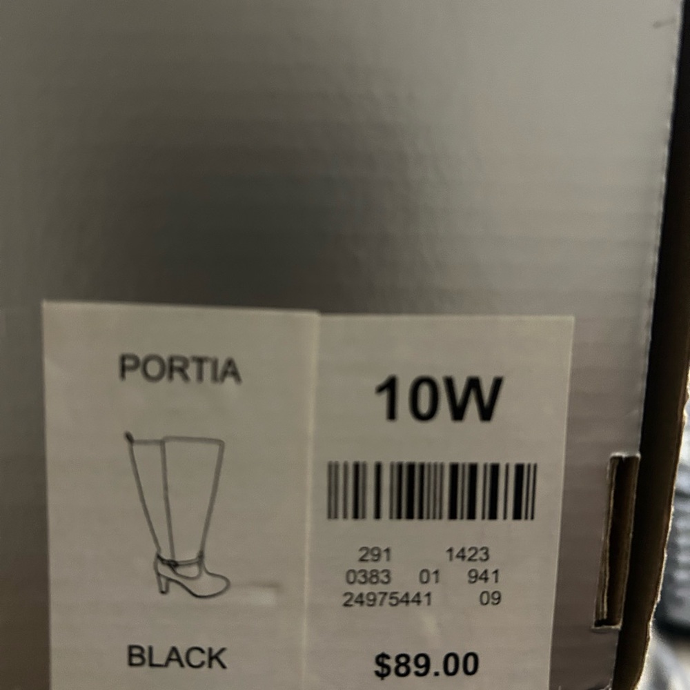 Portia Black Knee-High Boots